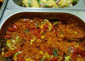 Курица с овощами